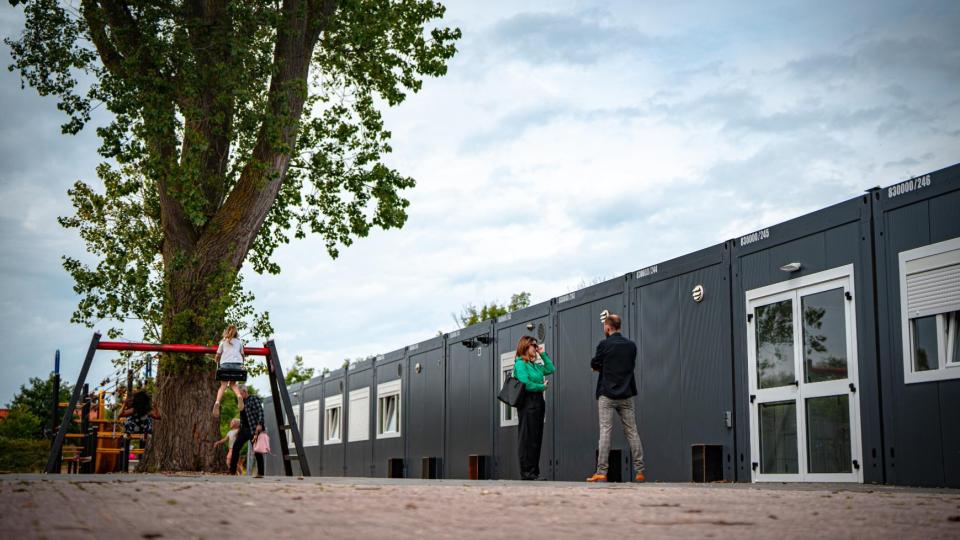 Algeco tijdelijk schoolgebouw modulaire containerklassen